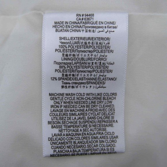 BCBGeneration Clip-Dot Knot-Front Crop Top Size Large White NWOT - 0155 - Picture 2 of 7